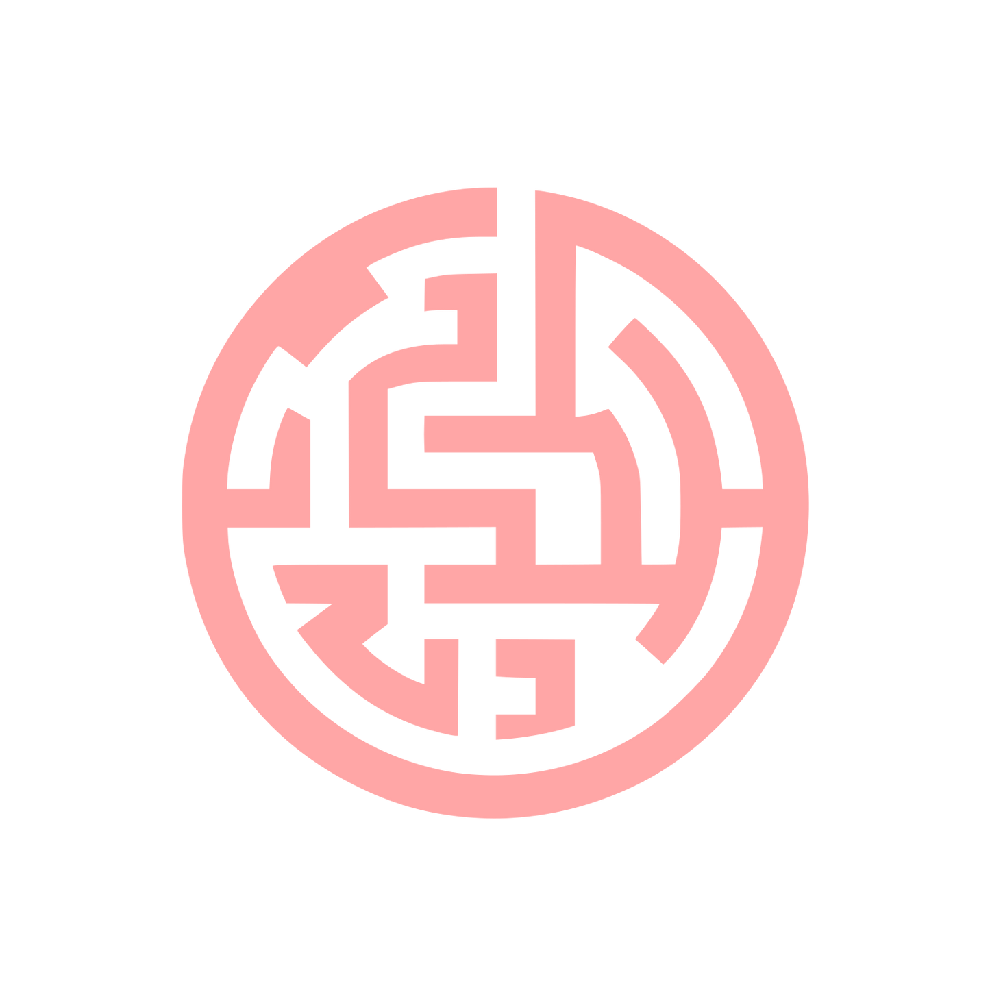 Maze Inspired Logo #ffa6a6