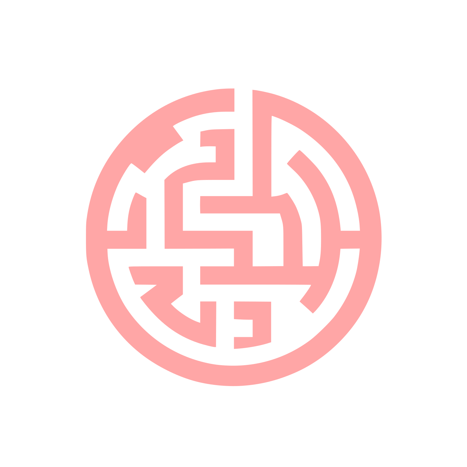 Maze Inspired Logo #ffa6a6