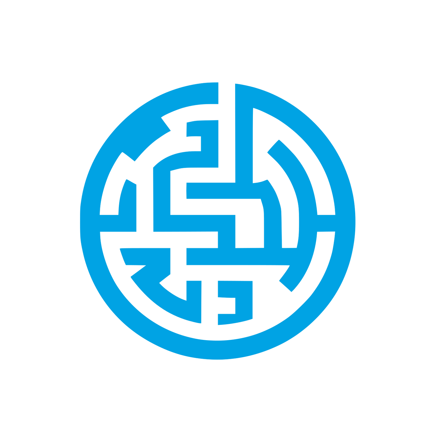 Maze Inspired Logo #00a3e4