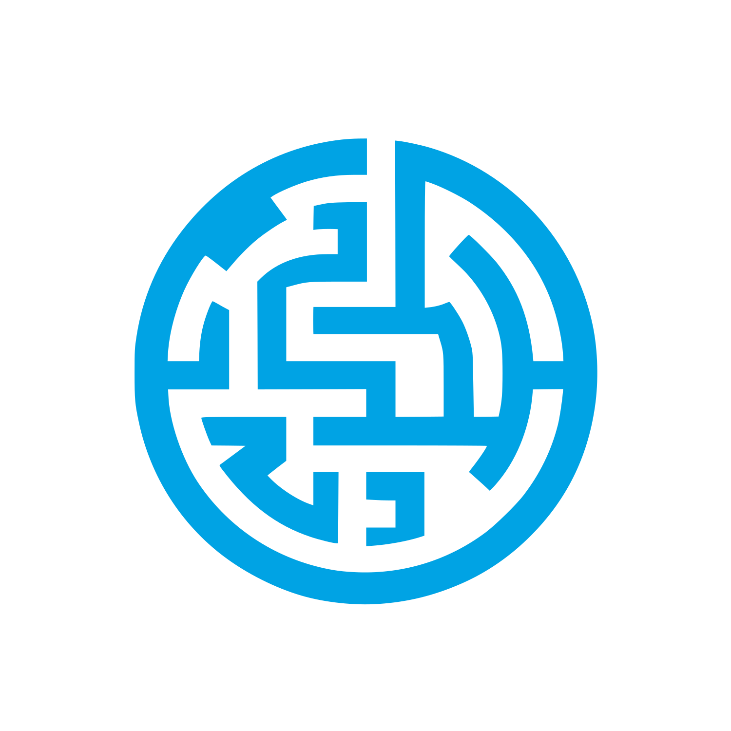 Maze Inspired Logo #00a3e4