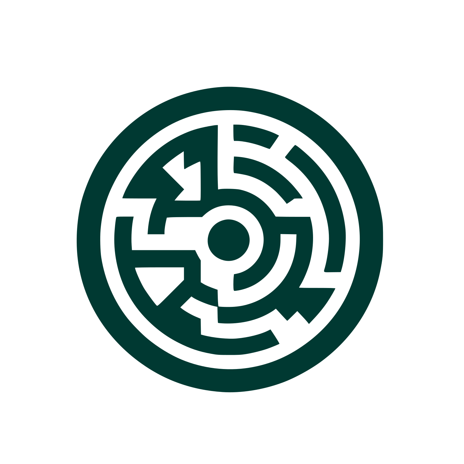 Maze Logo #003932
