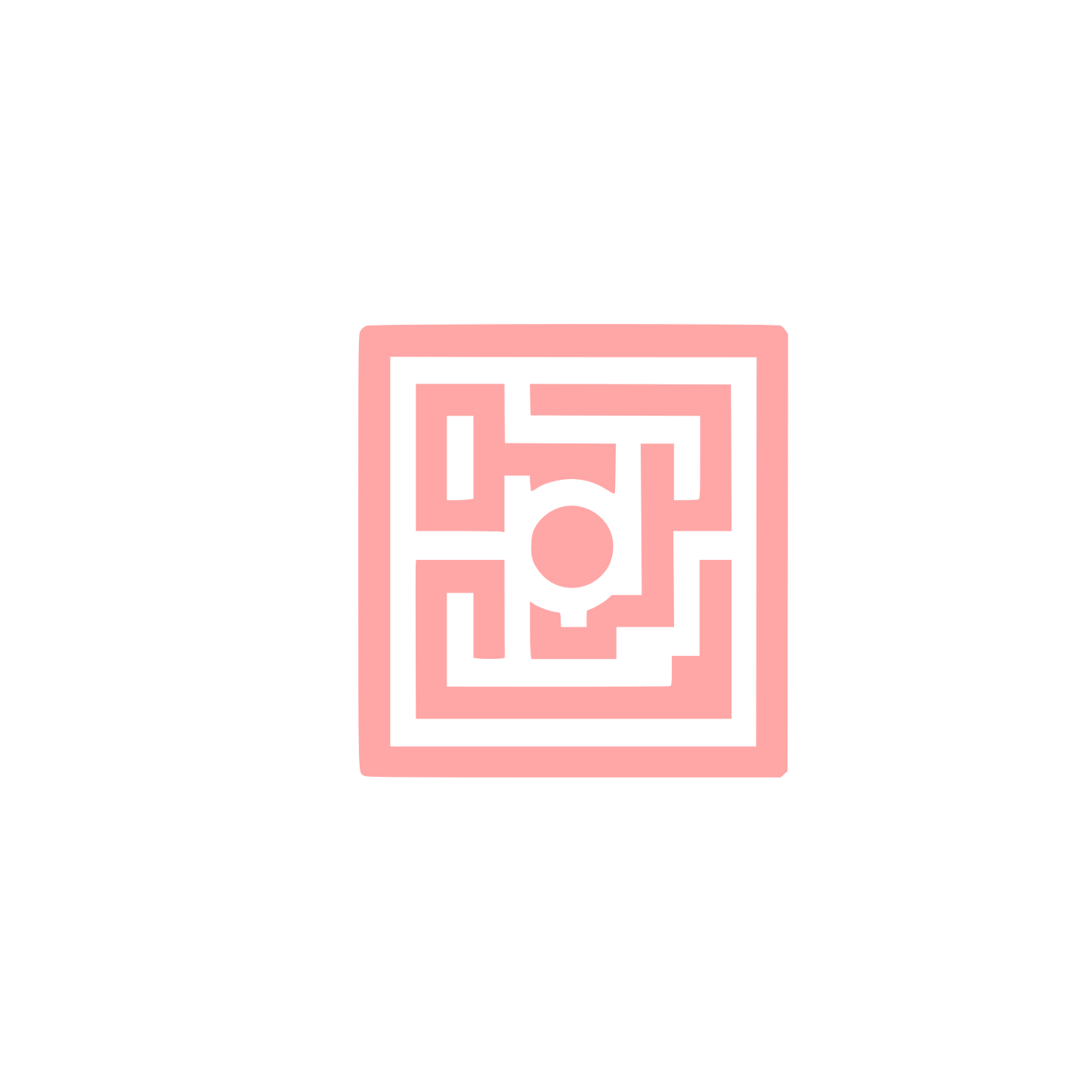 Maze Square Logo #ffa6a6