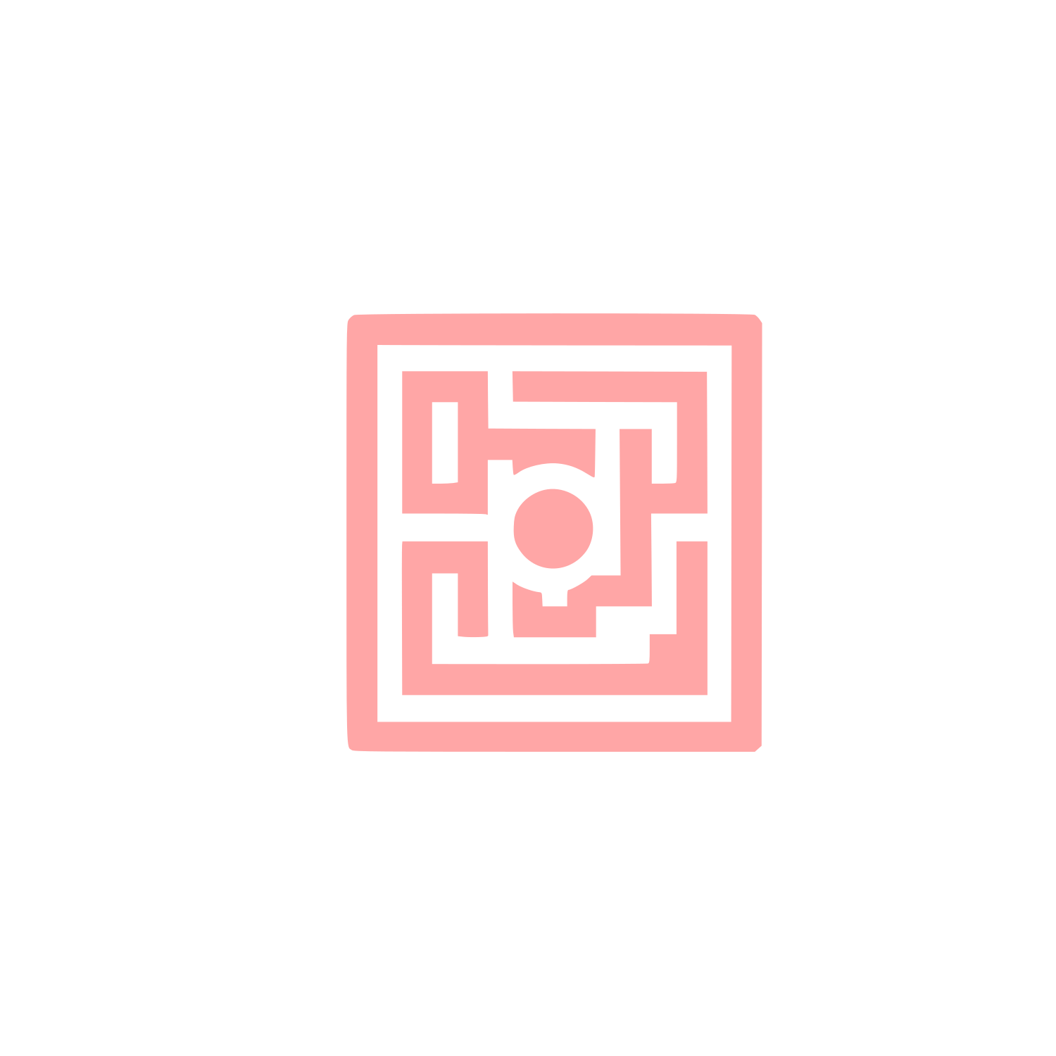 Maze Square Logo #ffa6a6