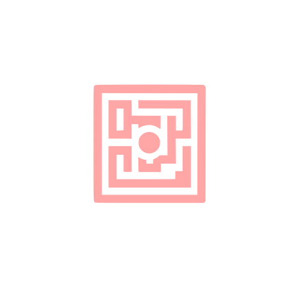 Maze Square Logo #ffa6a6