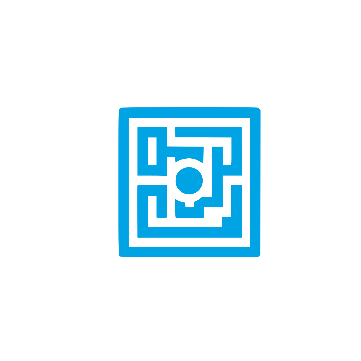 Maze Square Logo #00a3e4