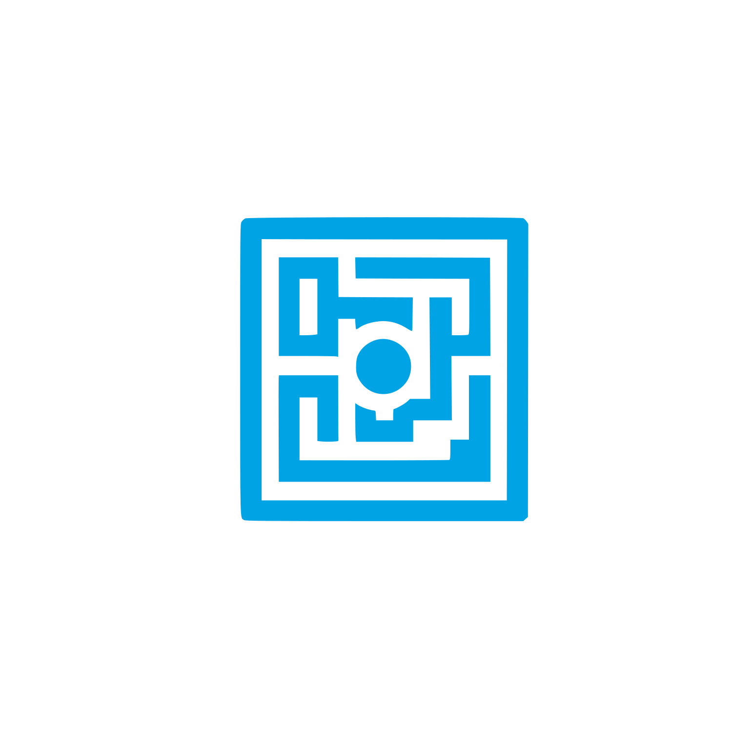 Maze Square Logo #00a3e4