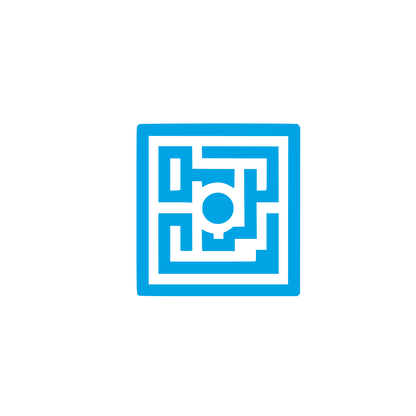 Maze Square Logo #00a3e4