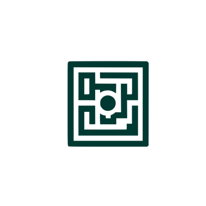 Maze Square Logo #003932