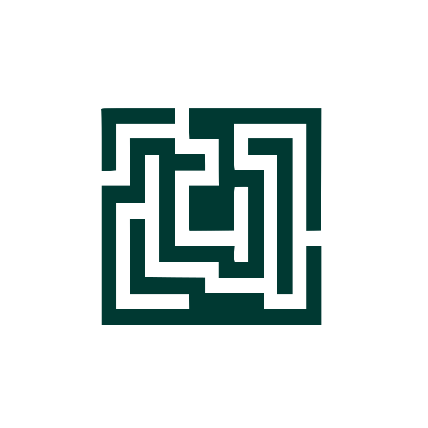 Maze Logo #003932