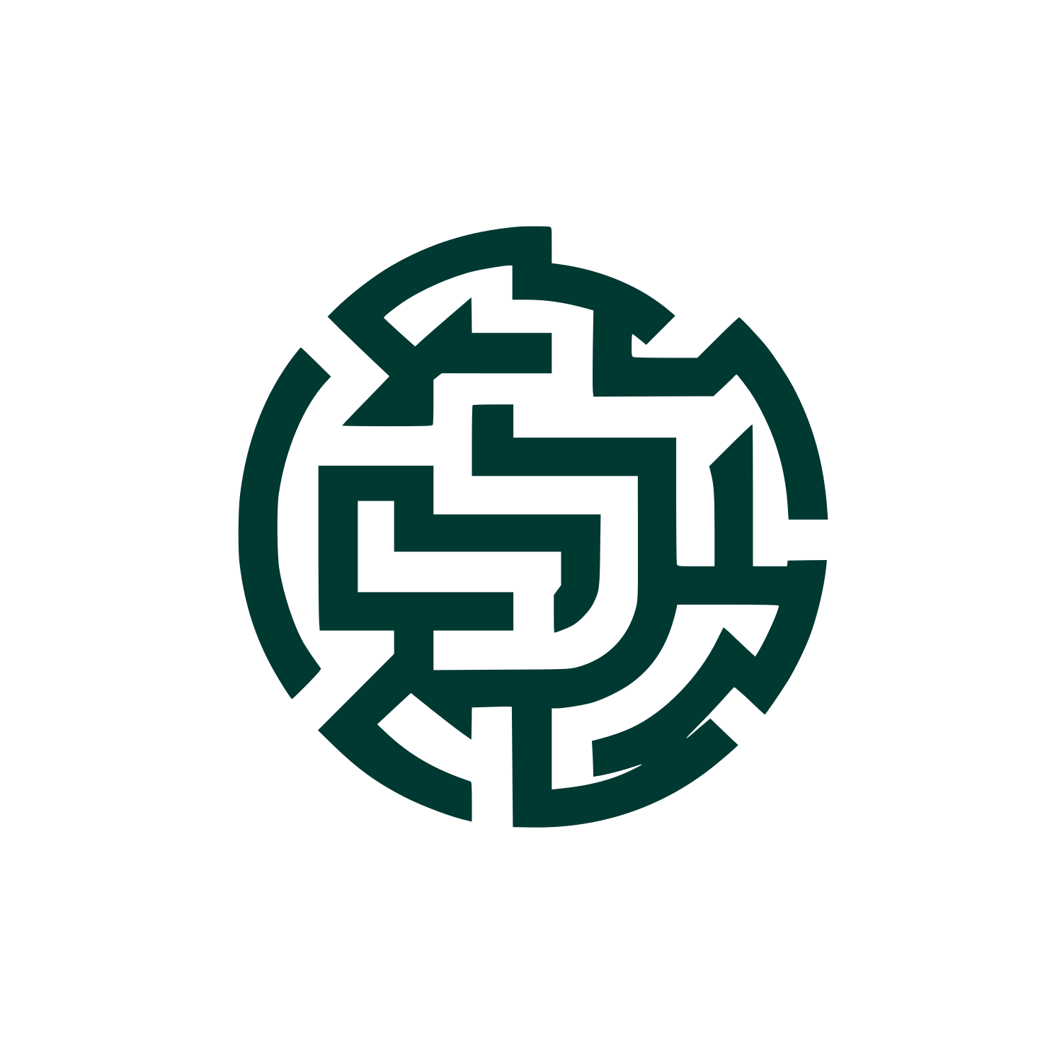 Maze Logo #003932