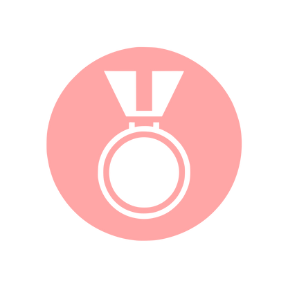 Medal Logo Design #ffa6a6