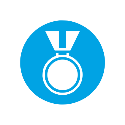 Medal Logo Design #00a3e4