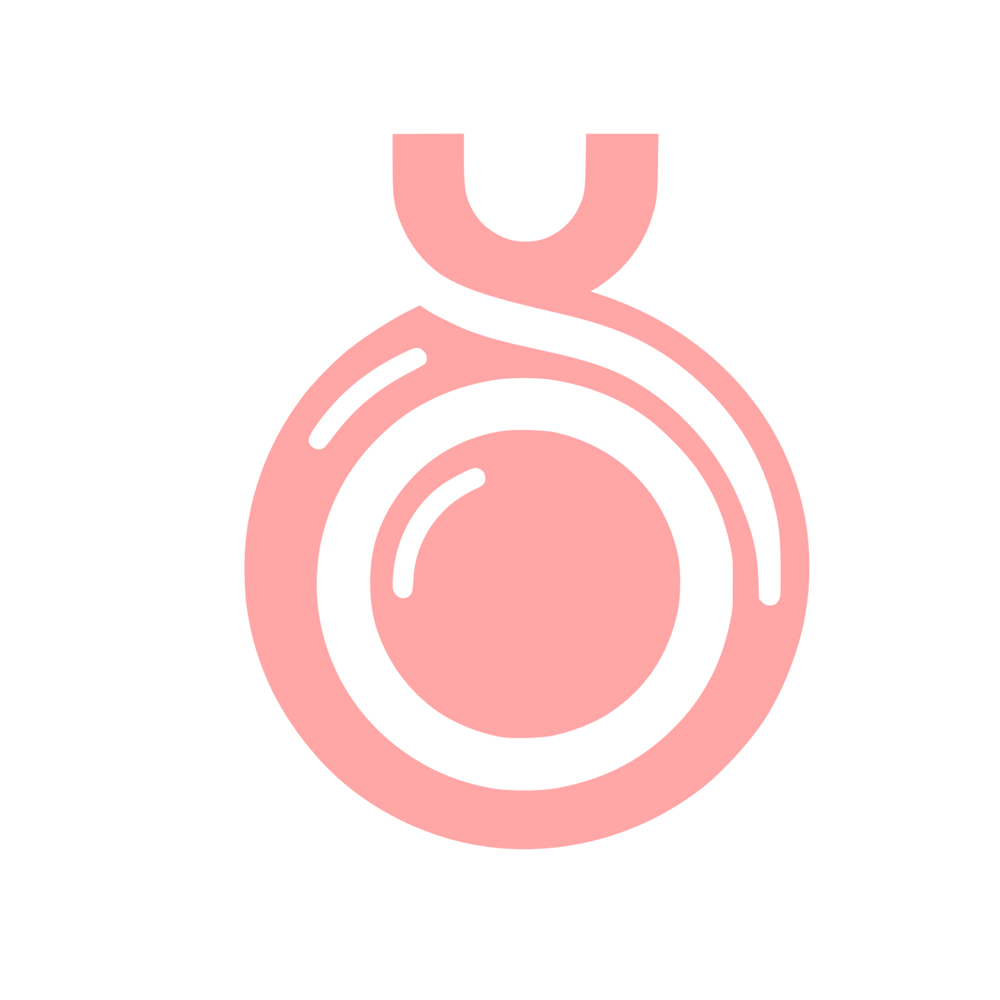 Abstract Eyeball Logo #ffa6a6
