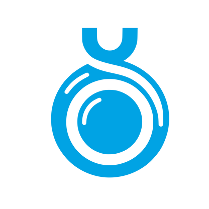 Abstract Eyeball Logo #00a3e4