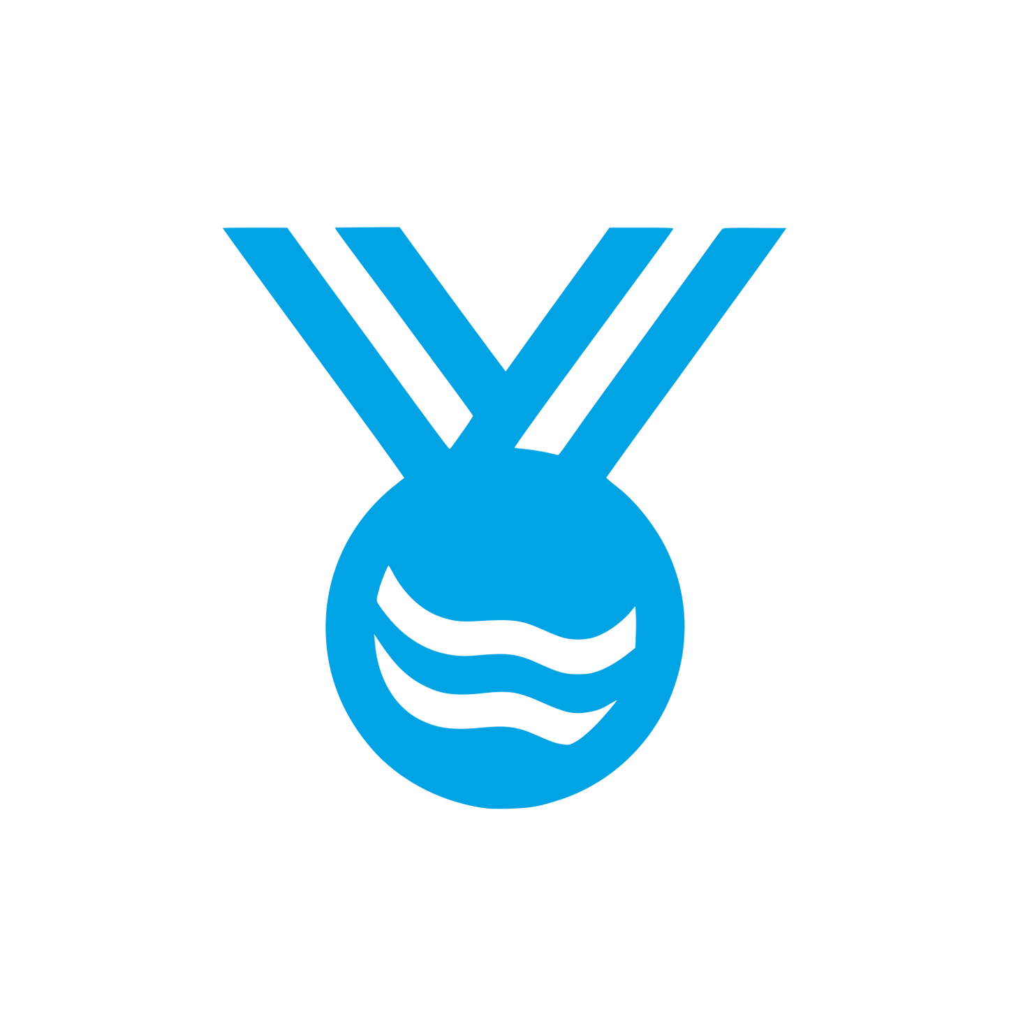 Abstract Medal Logo #00a3e4
