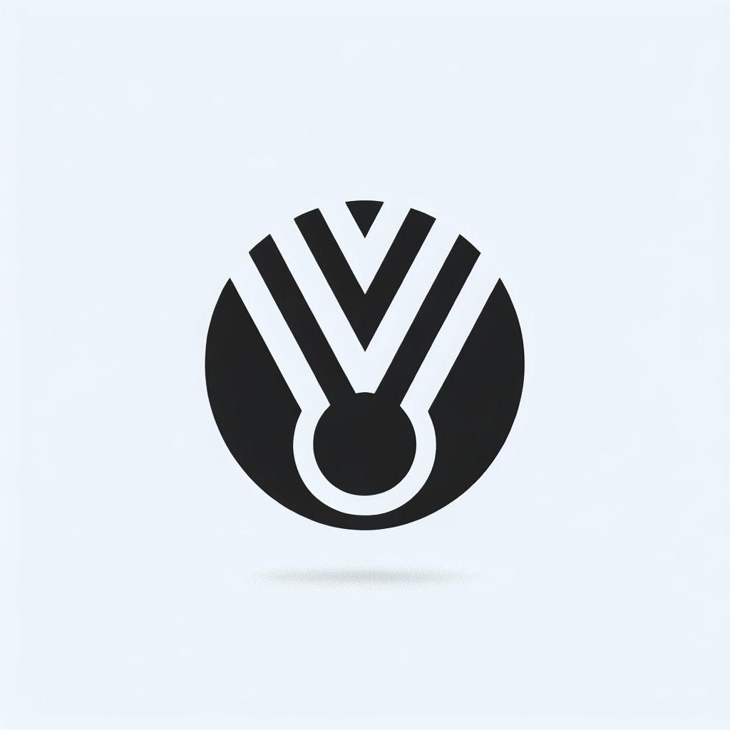 Black Circle Medal Logo