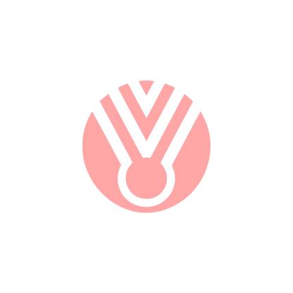 Black Circle Medal Logo #ffa6a6