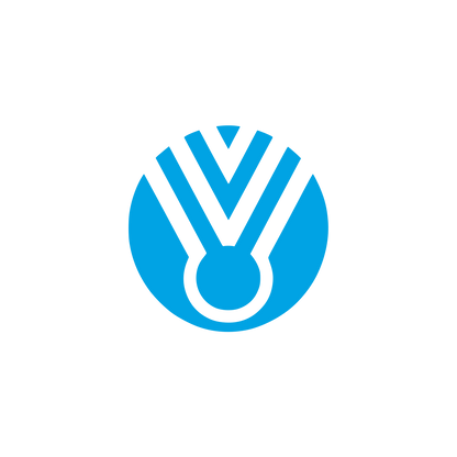 Black Circle Medal Logo #00a3e4
