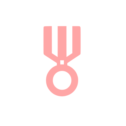 Medal Logo Design #ffa6a6