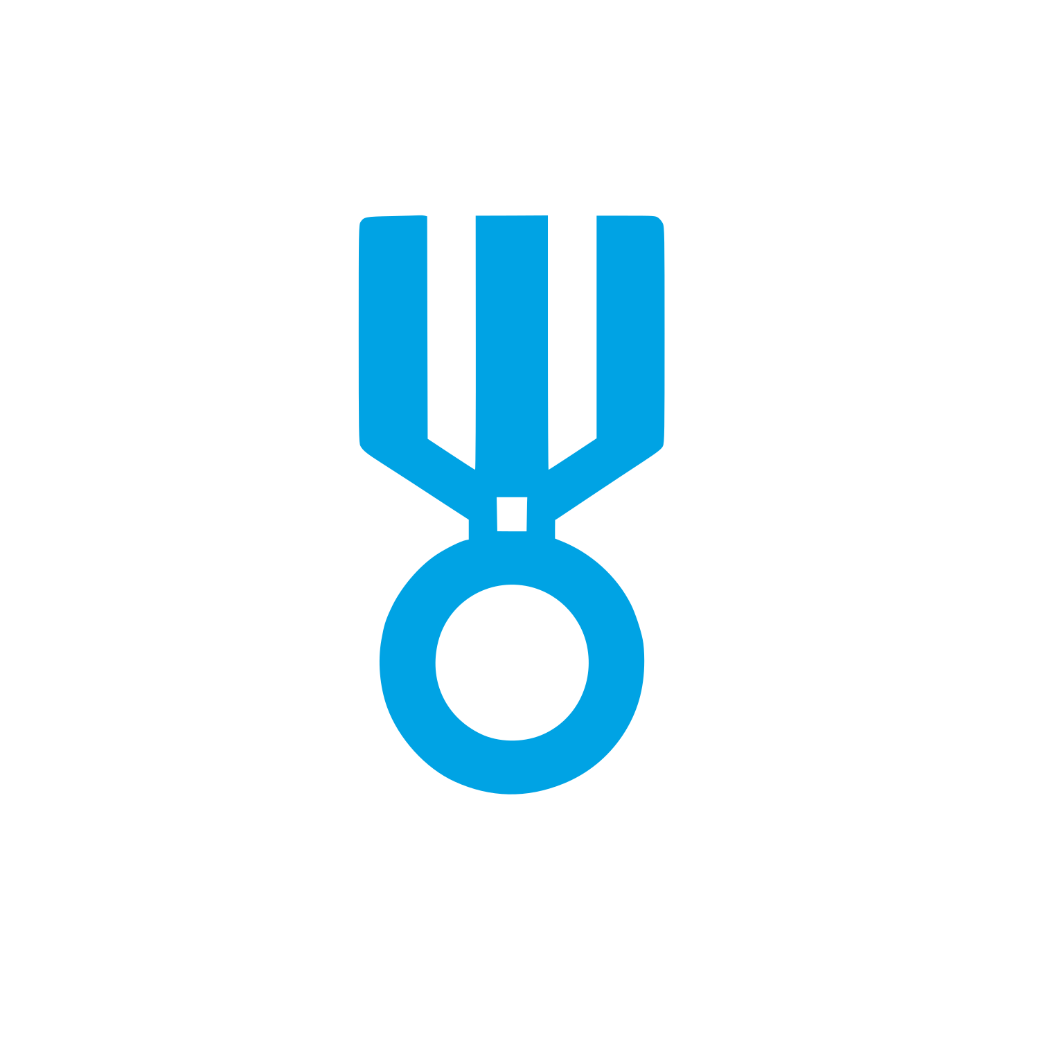 Medal Logo Design #00a3e4