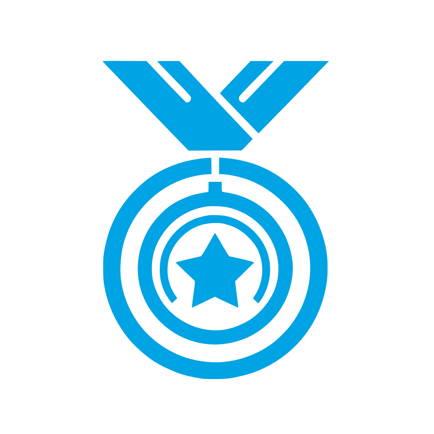 Achievement Medal Logo #00a3e4
