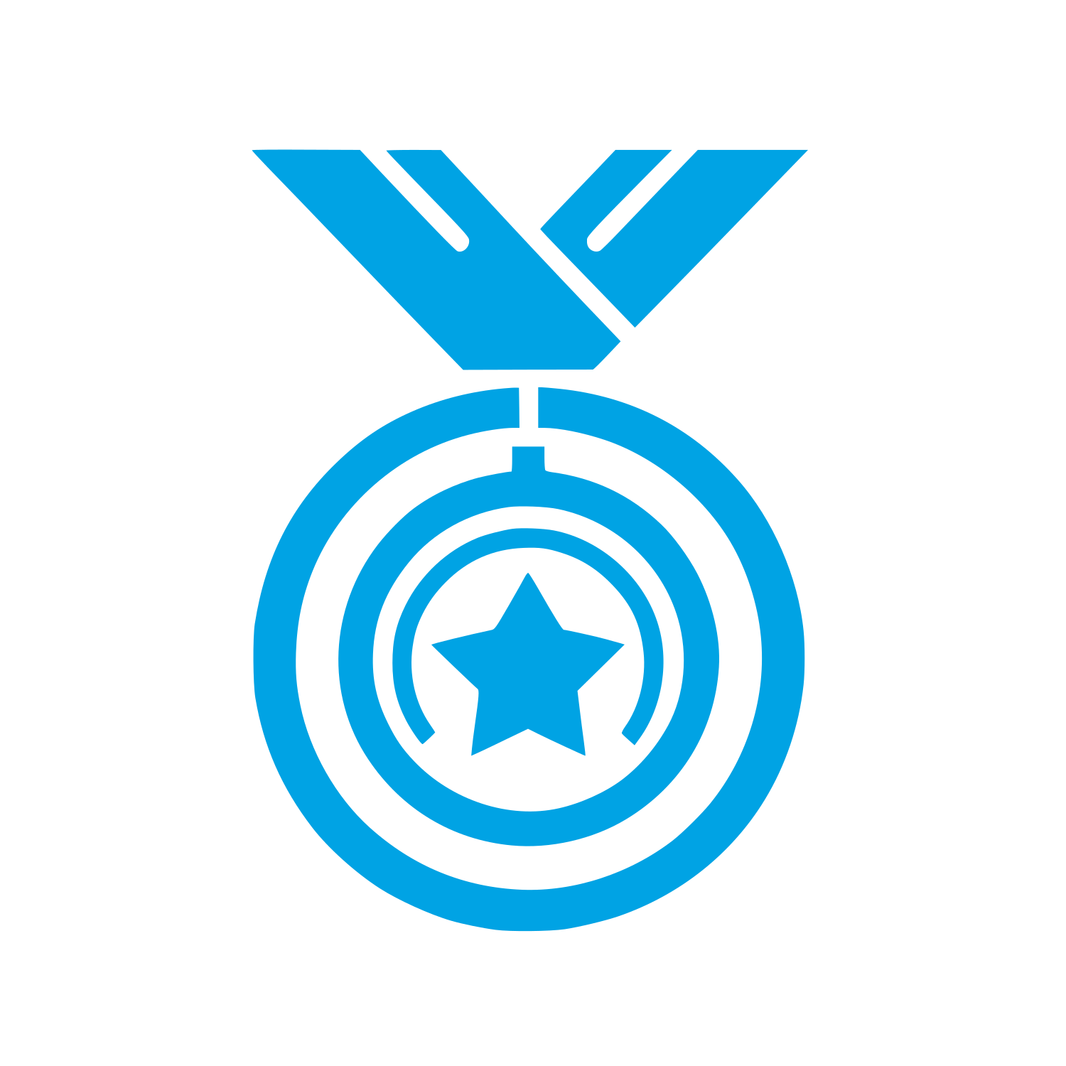 Achievement Medal Logo #00a3e4