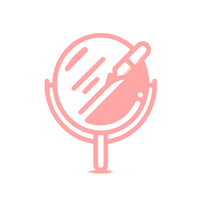 Beauty Mirror Logo #ffa6a6