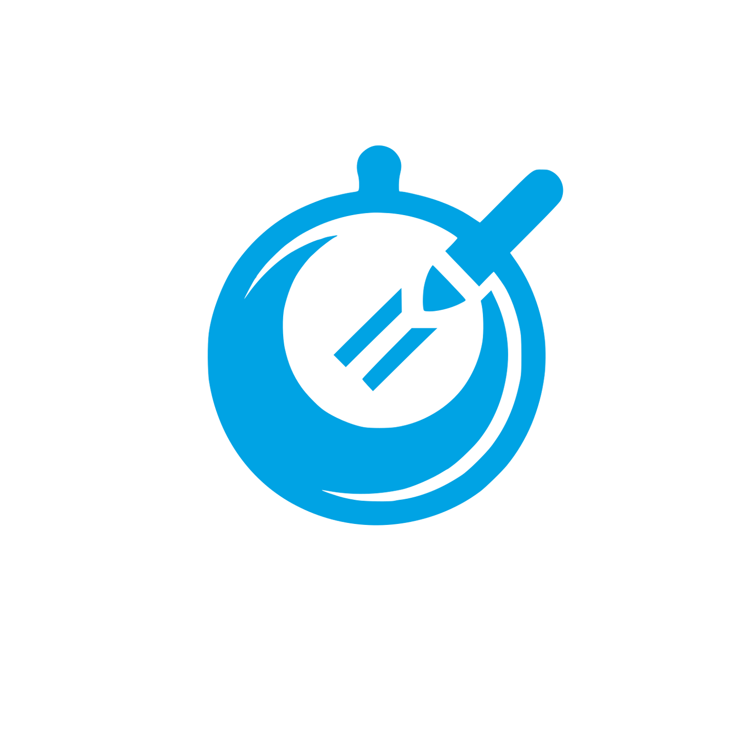 Stopwatch Logo #00a3e4