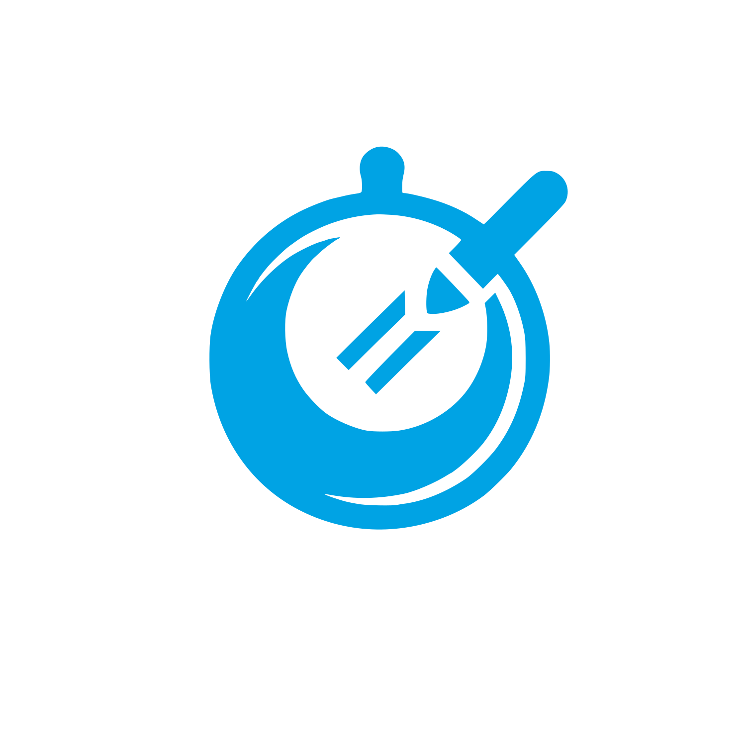 Stopwatch Logo #00a3e4