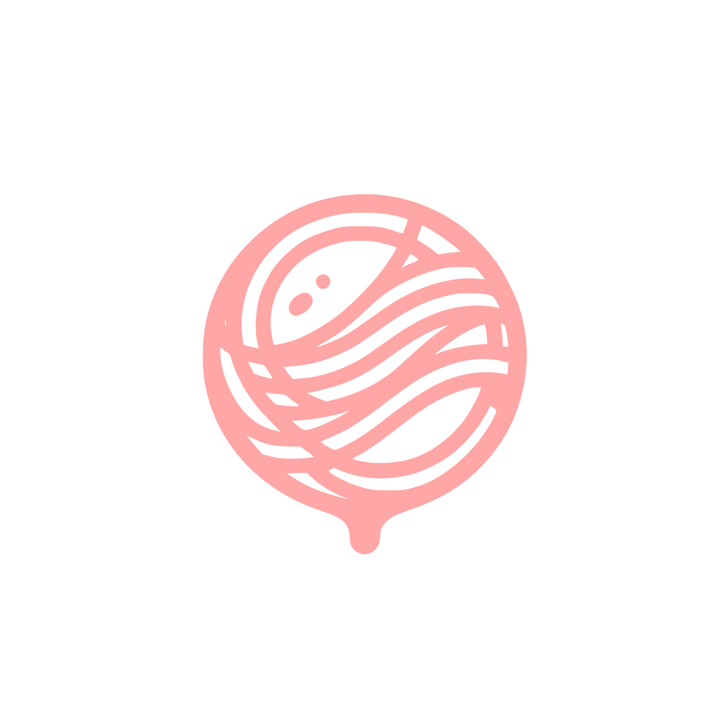 Yarn Ball Logo #ffa6a6