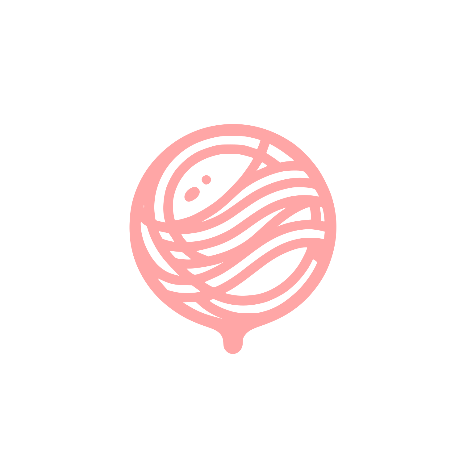 Yarn Ball Logo #ffa6a6