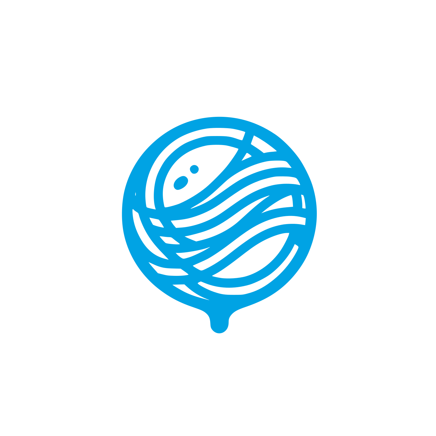 Yarn Ball Logo #00a3e4
