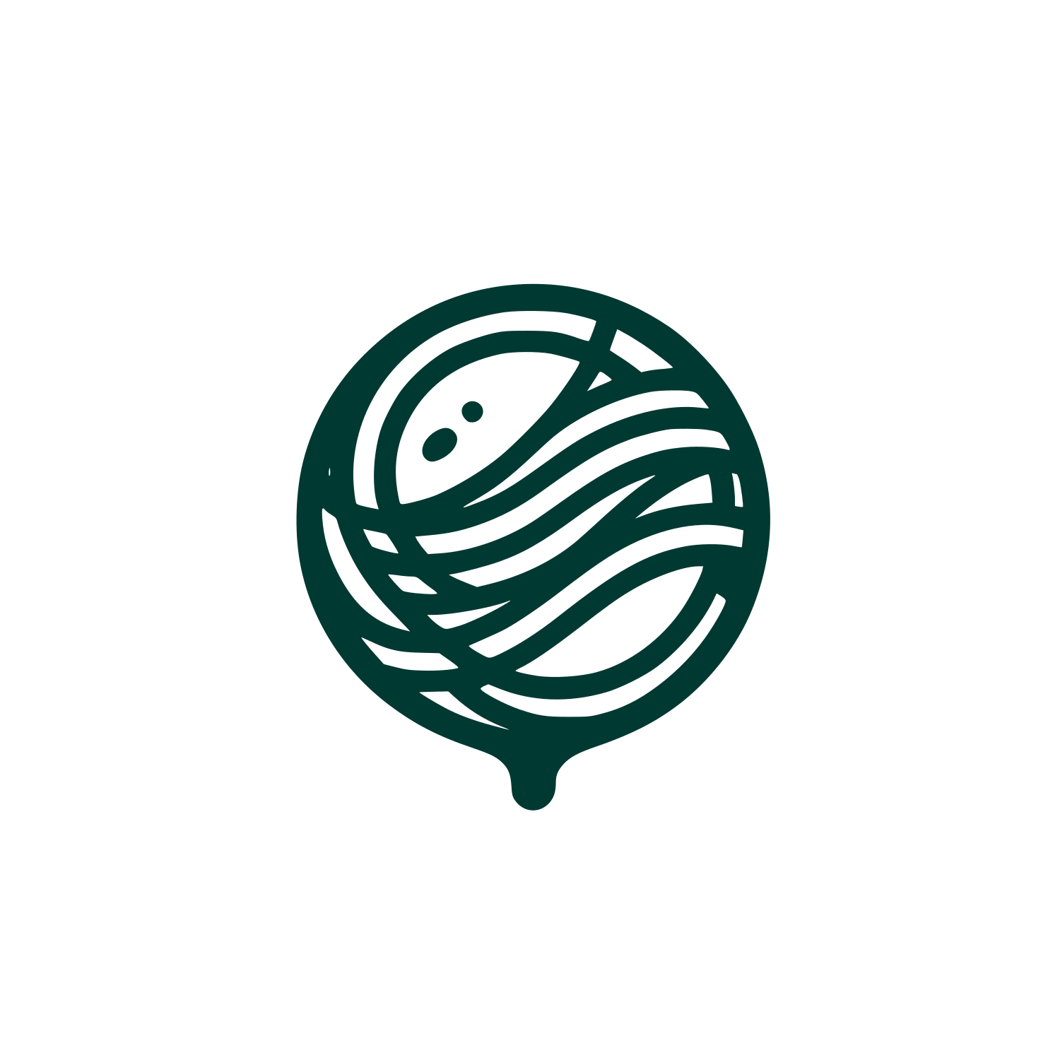 Yarn Ball Logo #003932