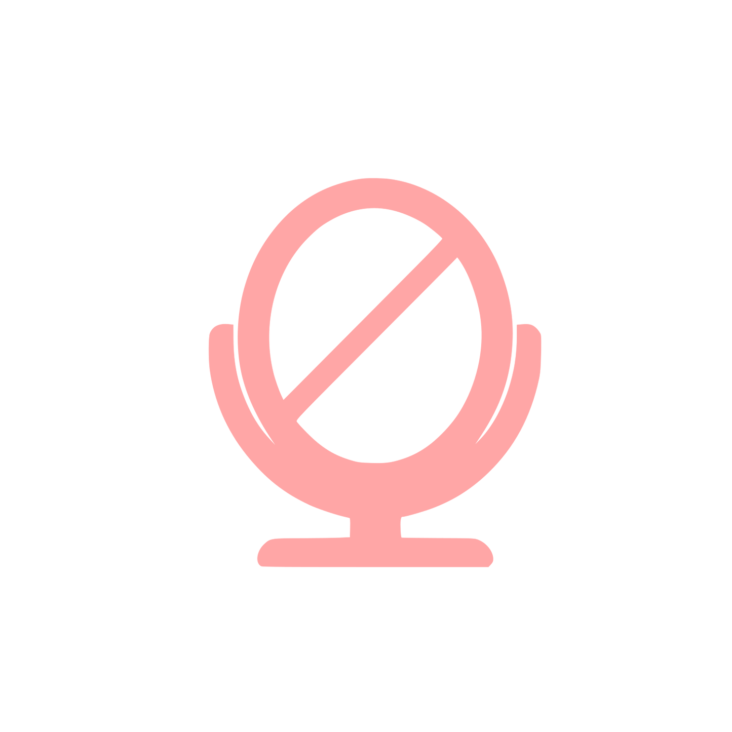 Microphone Mute Logo #ffa6a6