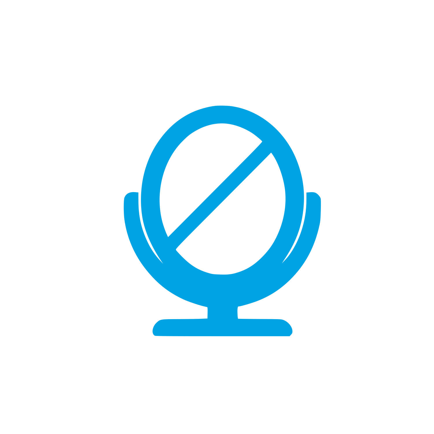 Microphone Mute Logo #00a3e4