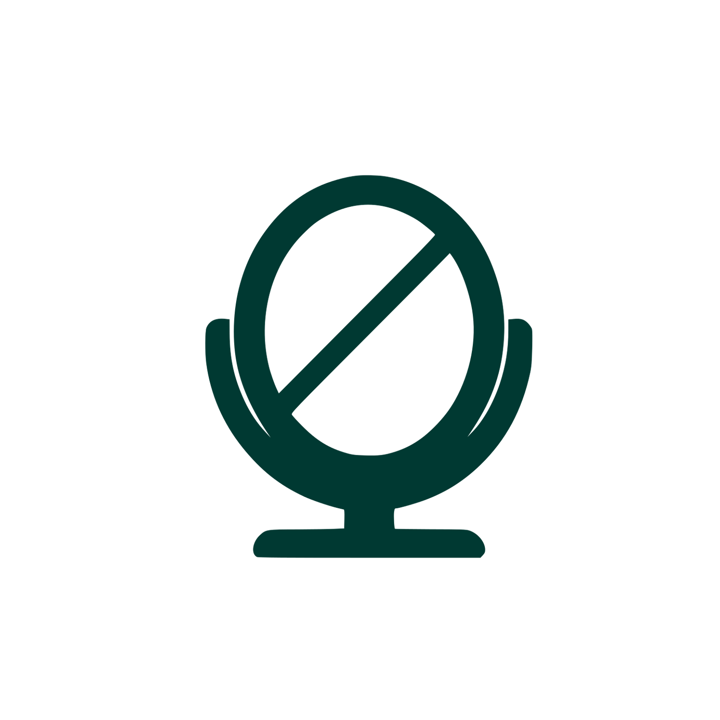 Microphone Mute Logo #003932