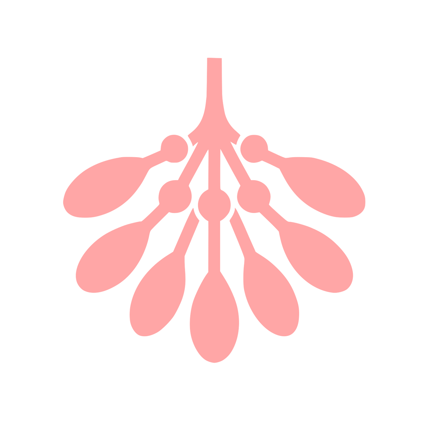 Mistletoe Berries Logo #ffa6a6