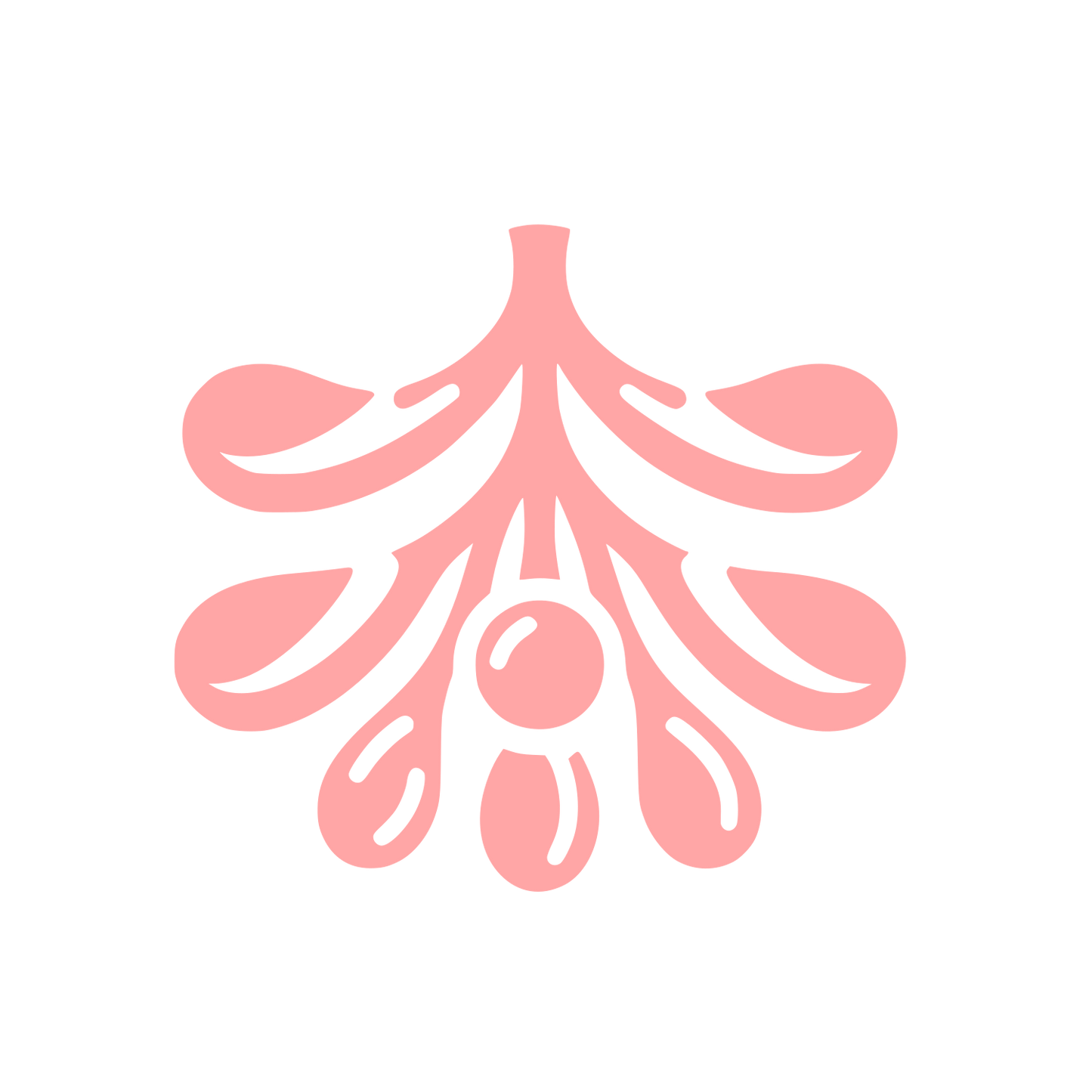 Mistletoe Olive Logo #ffa6a6