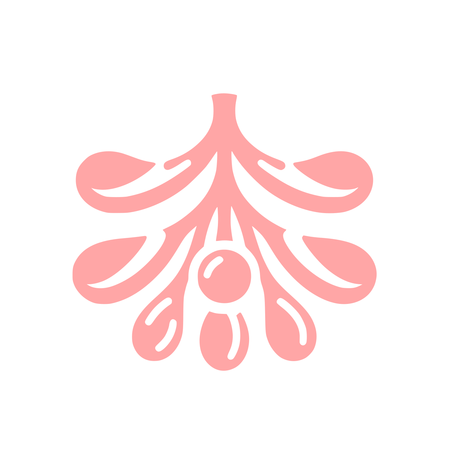 Mistletoe Olive Logo #ffa6a6