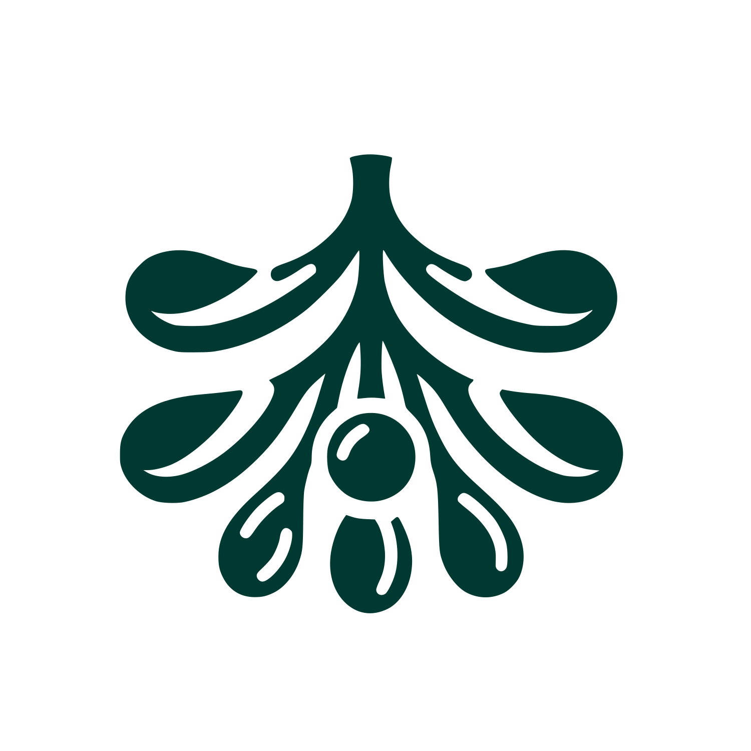 Mistletoe Olive Logo #003932