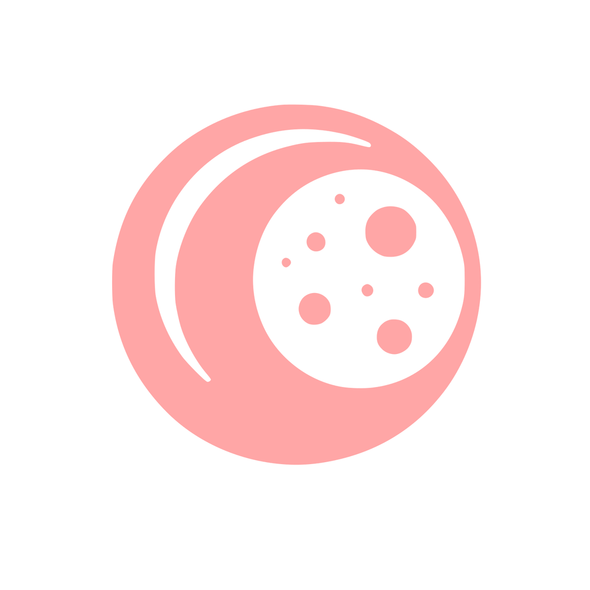 Cookie Moon Logo #ffa6a6