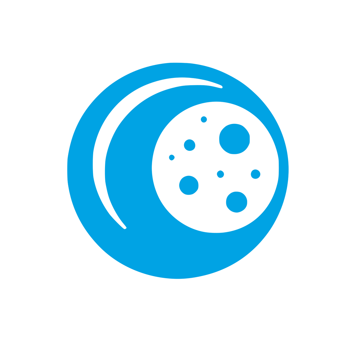 Cookie Moon Logo #00a3e4