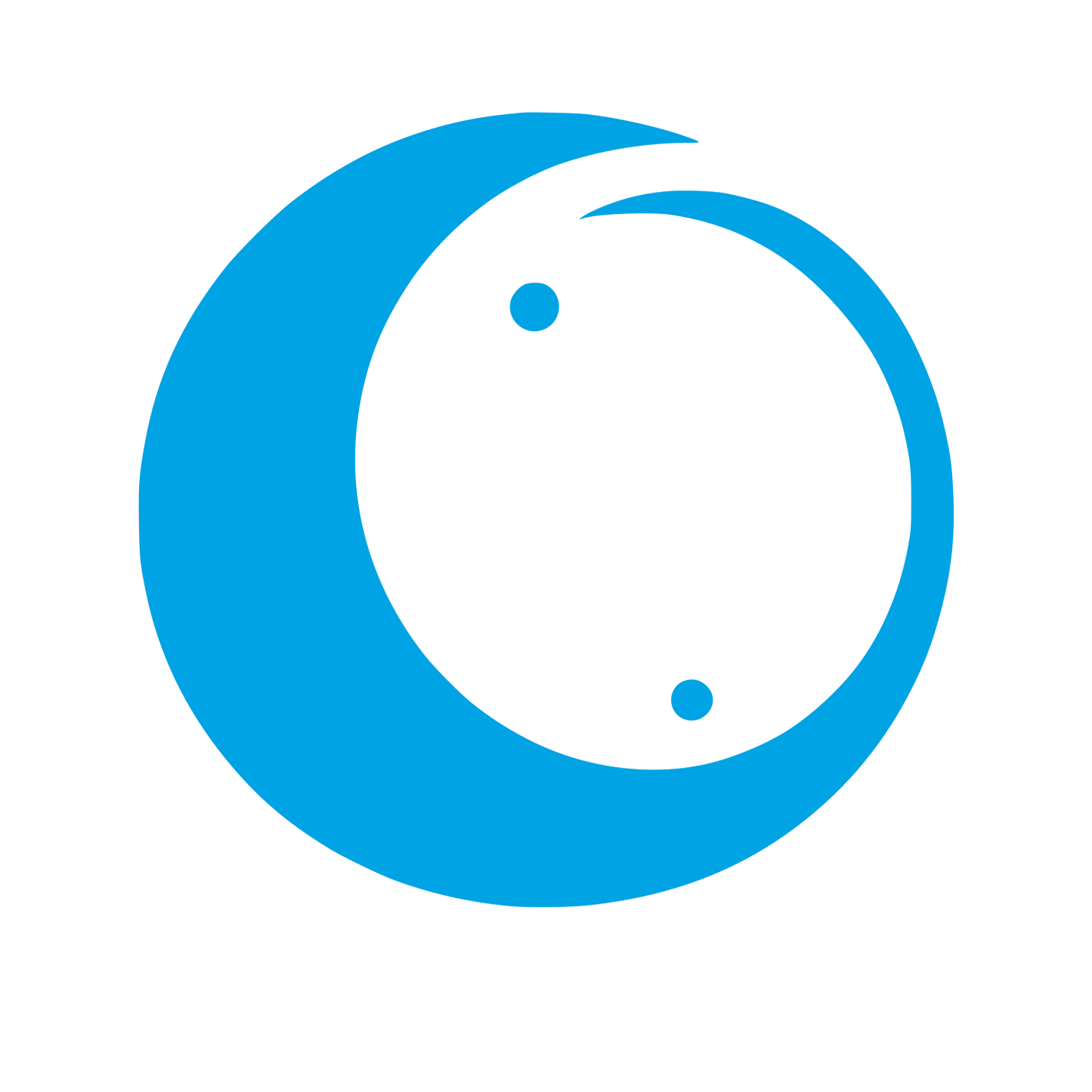 Yin Yang Logo #00a3e4