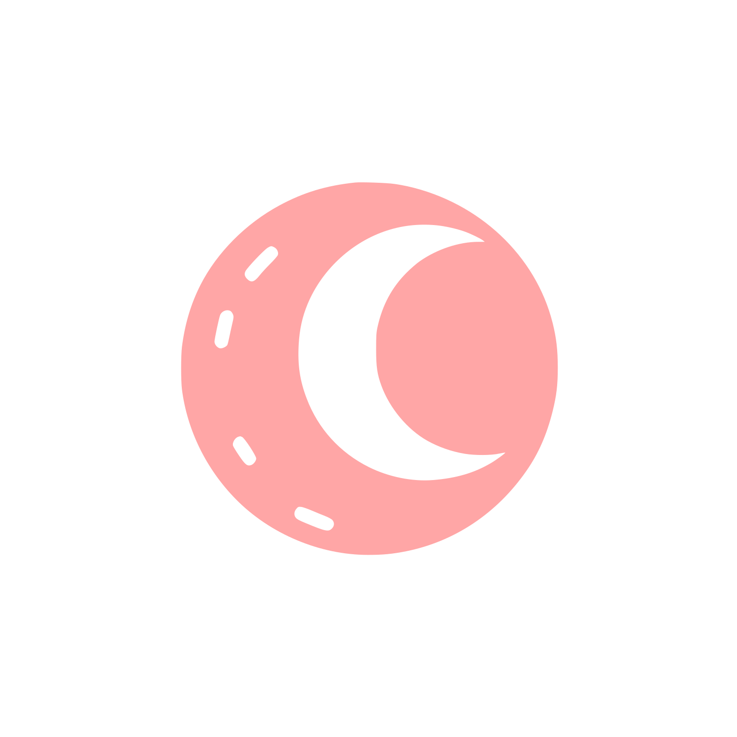 Moon Eclipse Logo #ffa6a6