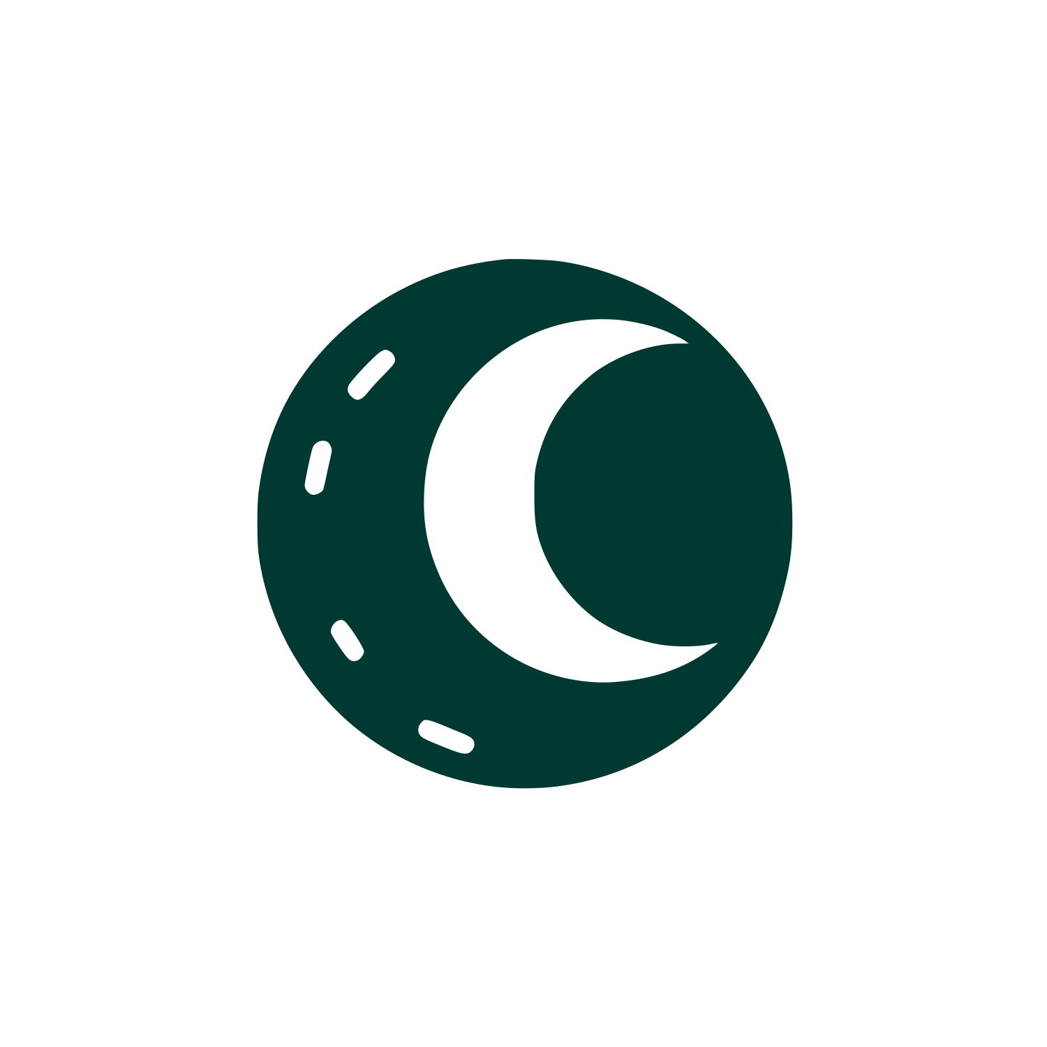 Moon Eclipse Logo #003932