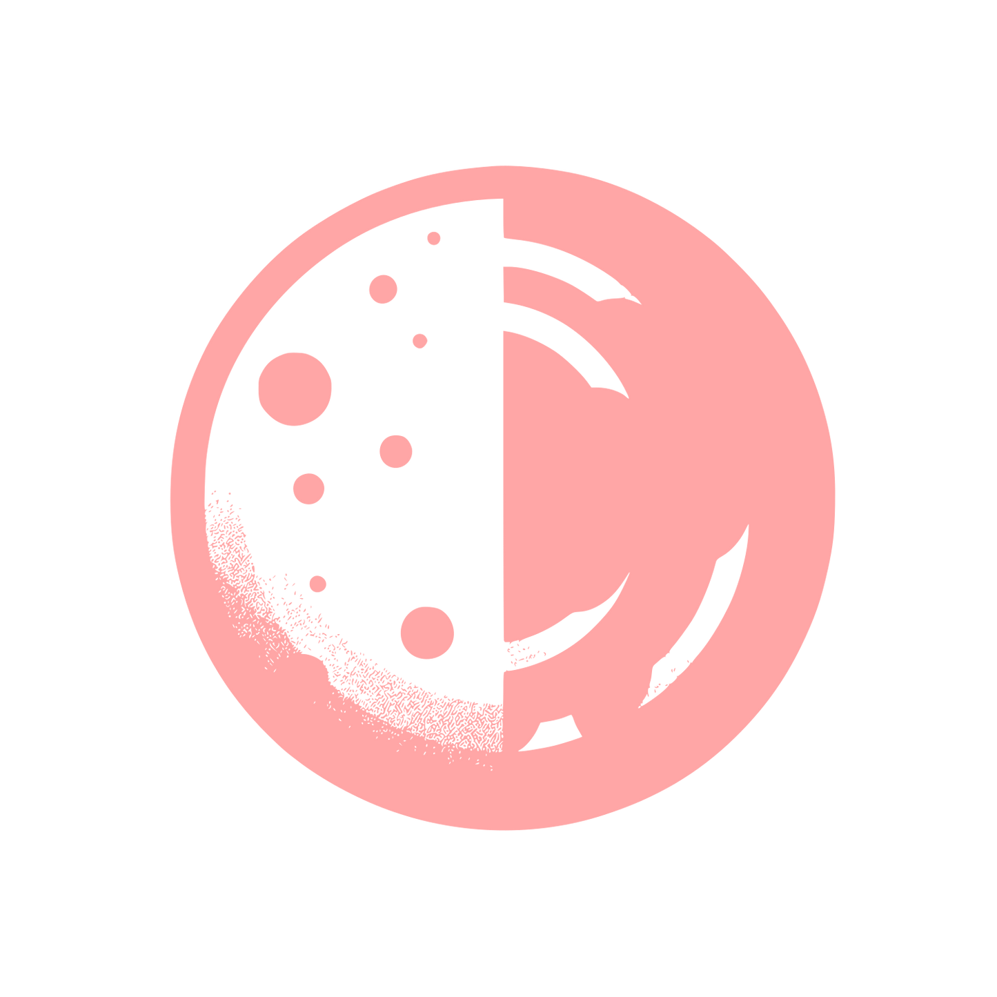 Monochrome Cookie Logo #ffa6a6