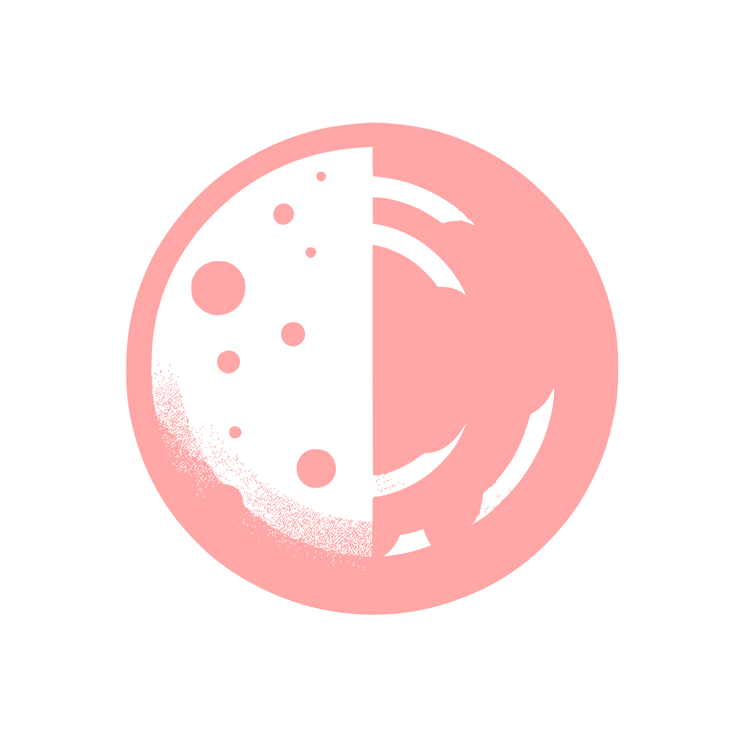 Monochrome Cookie Logo #ffa6a6