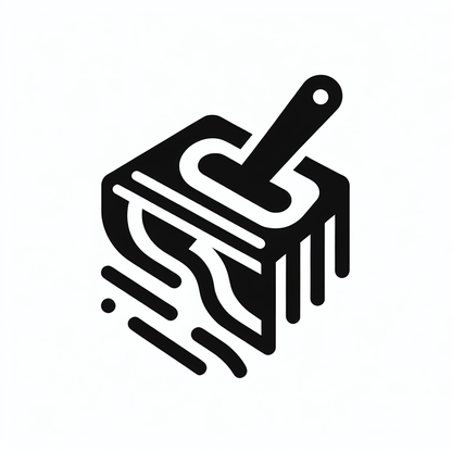 Abstract Paintbrush Logo