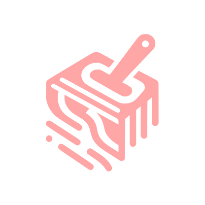 Abstract Paintbrush Logo #ffa6a6