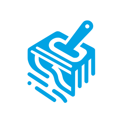 Abstract Paintbrush Logo #00a3e4